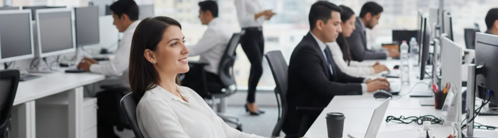 Personal contable trabajando en entorno corporativo