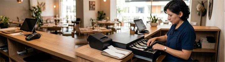 Anulaciones de facturas revisadas desde caja en restaurante