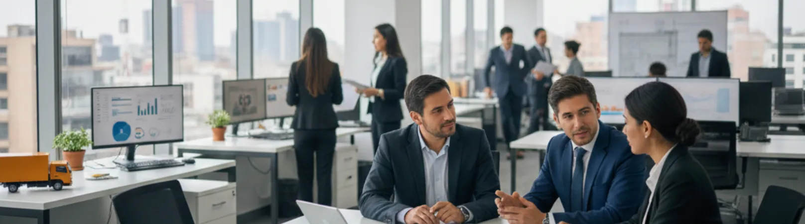 Análisis de documentos fiscales en reunión en oficina