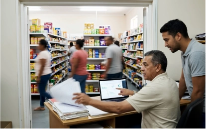Emprendedor cambiando sus registros manuales por un sistema erp para pymes.