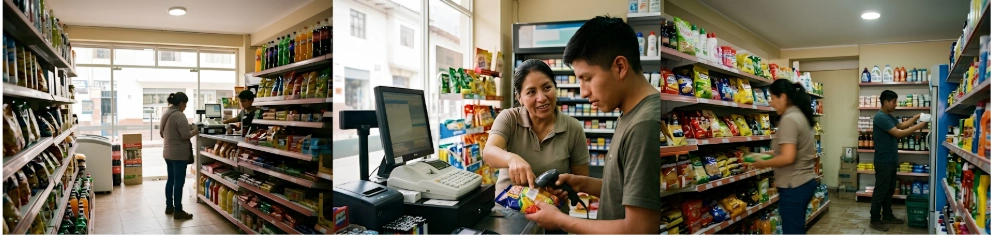 Capacitación de personal en un punto de venta.