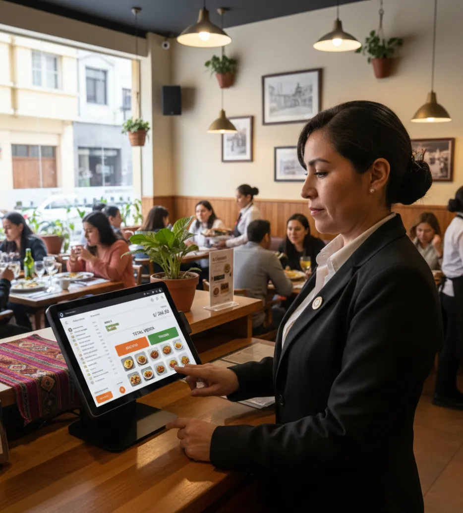 Dueño analizando reportes operativos en laptop