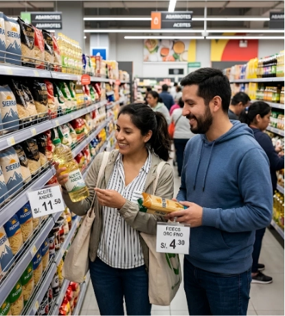 Consumidores que aceptan nuevos precios
